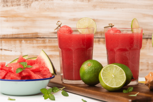 Watermelon Lime Mint Juice